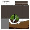 thumbnail image 5 of Outdoor Fence Fencing Kit 5'x12' with Poles and Rails Ground Spikes Privacy Fence for Dog Yard Pool Garden Safety Chicken Fence Temporary Painted Iron Pole Brown, INFEMF16E05, 5 of 8