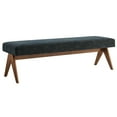 thumbnail image 6 of Modway Lyra 63" Fabric Upholstered Bench in Azure, 6 of 9