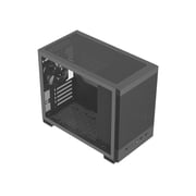 Rosewill Micro ATX Mini Tower PC Case with Pre-Installed 400W Power Supply | Left Temper Glass Side Panel | Front and Side Mesh | 240mm & 280mm Radiator Support | 1 x USB 2.0 | 2 x USB 3.0 | 1 x 120m