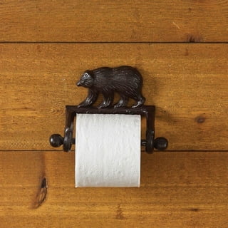 Bear Paw Toilet Roll Paper Holder, Matte Black Toilet Paper