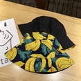 thumbnail image 2 of XYIYI Lindo sombrero de cubo para playa, sombreros de pescador para mujer, reversible de doble cara, 2 of 5