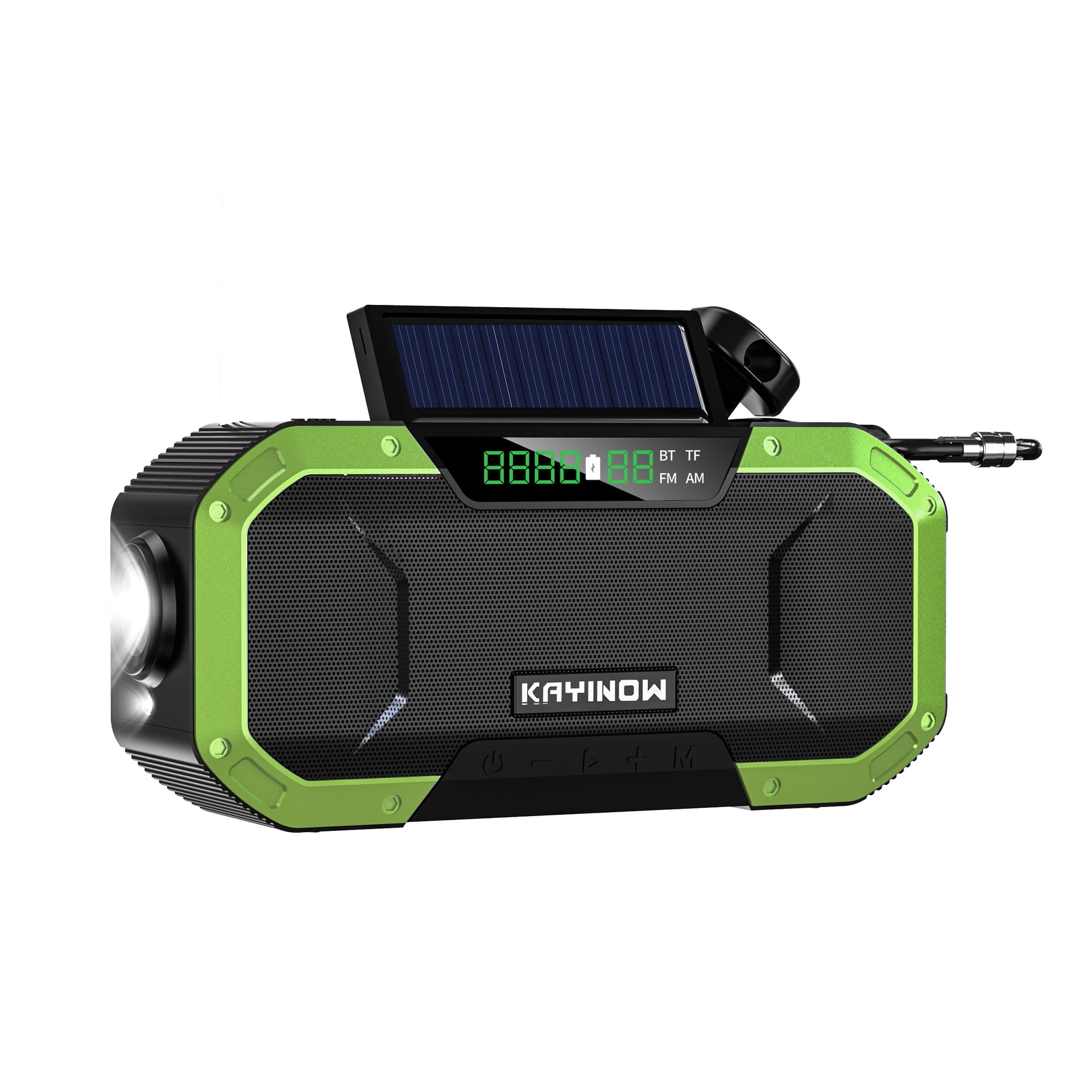 Emergency Weather Radio Portable Power Bank with Solar Charging,
