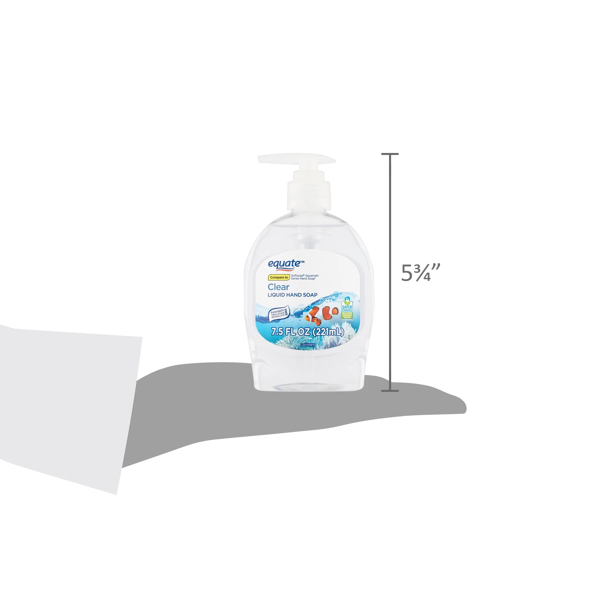 Equate Clear Liquid Hand Soap, 7.5 fl oz