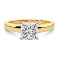 thumbnail image 4 of IGI Certified 2 Carat Princess Shape Lab Grown Diamond Engagement Ring | 14K White Gold | Allen Flat Band Solitaire Lab Diamond Ring | FG-VS1-VS2 Quality Friendly Diamonds, 4 of 6
