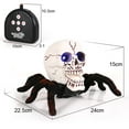 thumbnail image 2 of POINTERTECK Skull Spider Toy Remote Control Scary Toy for Halloween Skeleton Spider, 2 of 6