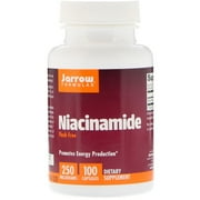 Jarrow Formulas Niacinamide 250mg, Promotes Energy Production, 100 Caps