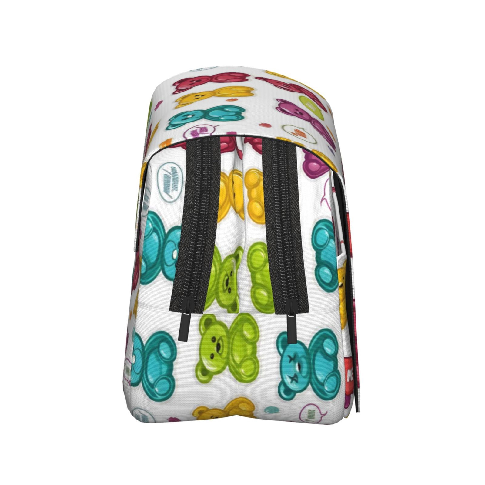 Large-Capacity Flip-Top Double-Layer Pencil Case, Multi-Functional Pocket Pen Case, Durable Stationery Organizer Colorful Gummy Bears Candies Jelly Sweets