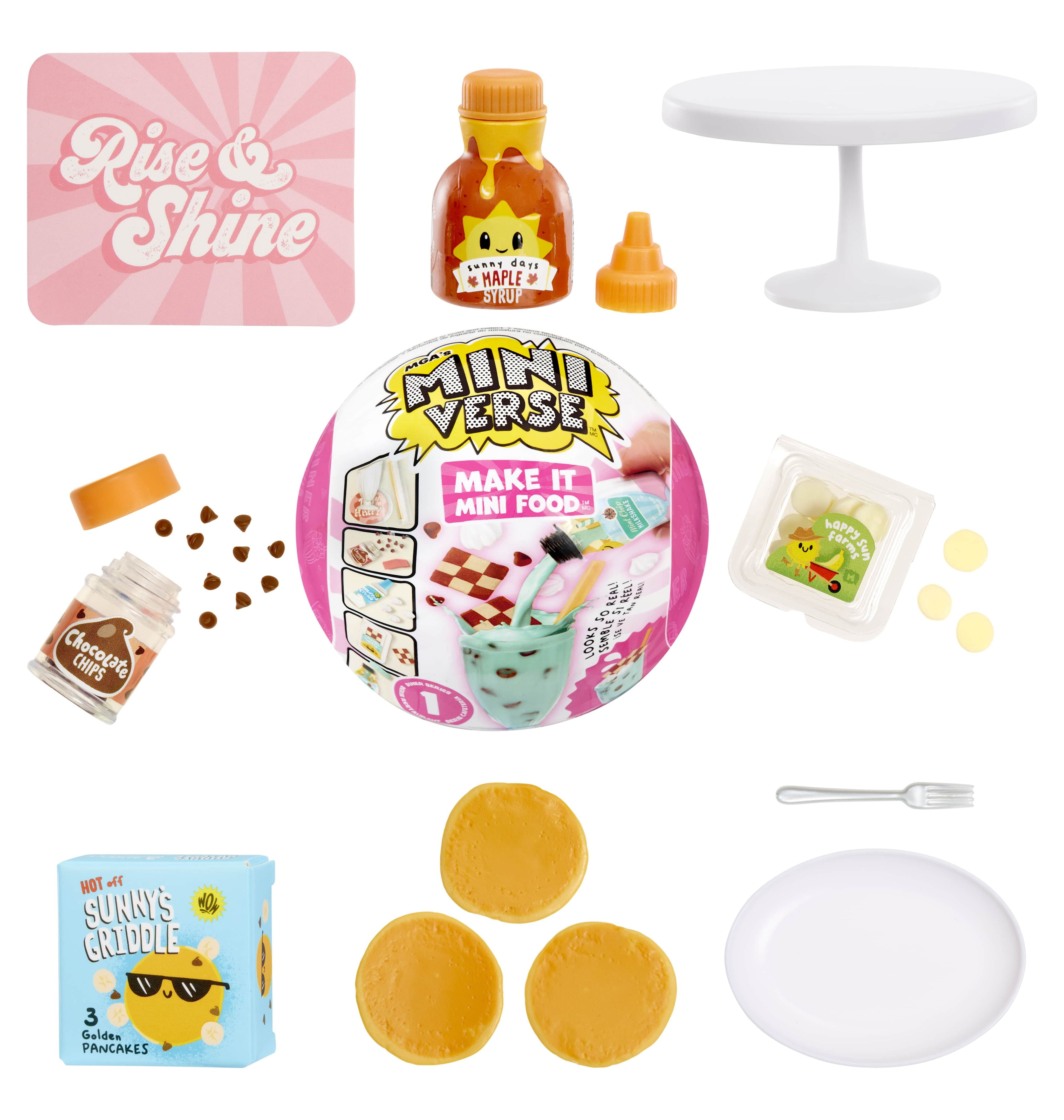 Miniverse Make It Mini Food Series Blind Box Mga Surprise Ball Children  Handmade Toy Plastic Fashion Diy Guess Balls Kids Gifts