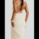 thumbnail image 5 of Conjuntos de Vestidos de Noche Asimétricos con Abertura Alta para Playa y Verano para Mujer S, 5 of 7