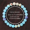 thumbnail image 2 of Beaded Bracelets for Men Women, Natural Stone Crystal Beads Bracelet - Natural Gemstone Stretch Beaded Jewelry with 8mm Round Beads - For Daily Unisex Wear & Gift Giving, 2 of 4
