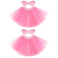 thumbnail image 1 of Faldas tipo tutú NSODREEM para mujeres y niñas (2 unidades, rosas), 1 of 4