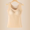 thumbnail image 2 of Xugsiok Thermal Tank Tops for Women Warm Fleece Lined Underwear Vest Solid Lightly Seamless Underwear Tank Tops Soft Comfortable Base Tank Tops for Cold Weather, 2 of 3