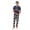 Blue, variant on Eygvbb Christmas Pajamas Men Matching Family Pajama Set Crew Neck Short Sleeve Shirt Letter Print Long Pants Two Piece Sleep Set Lightweight Loungewear for Holiday Photo Occasions