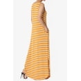 thumbnail image 4 of TheMogan Women's PLUS Sleeveless Loose Striped Curved Slit Hem Long Maxi Dress, 4 of 6