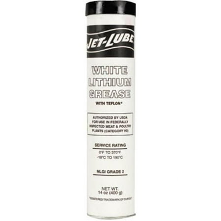 White Lithium Grease, with PTFE, 14 oz, Can Pack of 30