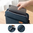 thumbnail image 4 of 13.3 Inch Portable Tablet Case, Laptop Shoulder Bag with Crossbody Strap, Blue, 4 of 6