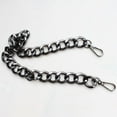 thumbnail image 1 of Bolso de moda Correa de cadena planos Aluminio grueso para accesorios de bolso de embrague Gris 60cm Hugo Cadena de bolso, 1 of 10