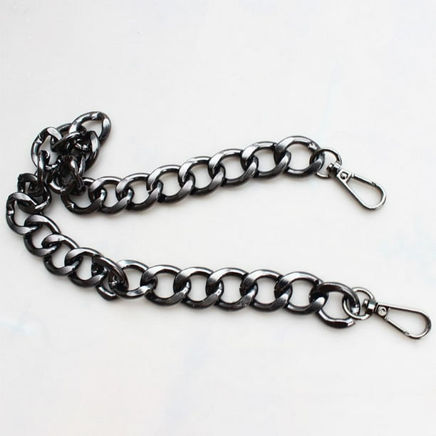 Bolso de Cadena Colcomx Correa plana aluminio grueso 60cm Gris