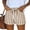 Earthy Yellow&17#0409I, variant on Linen Short for Women Striped Drawstring Summer Shorts Women Beach Travel Color Block Shorts for Women with Pockets Blue S