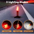 thumbnail image 4 of Emergency Roadside Flares Kit LED Safety Strobe Road Warning Light Highway Beacon Alert Flare with Magnetic Base, Detachable Stand, Solid Storage Case (Set of 2) New, 4 of 6