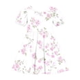 thumbnail image 7 of Auroural Girls Dresses Size 10-12 Girl's Flower Print Round Neck Short Sleeve Dress Classic Girls Back Summer Dress, 7 of 7
