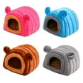 thumbnail image 3 of Cute Small Pet Cage House Soft Winter Warm Nest Sleeping Bed for Small Pet Hamster Squirrel Chinchilla Rabbit Ra, 3 of 3