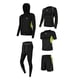thumbnail image 2 of Chándal 5 en 1 para hombre, ropa de compresión para gimnasio, pantalones, fútbol, ​​running Verde XL, 2 of 9