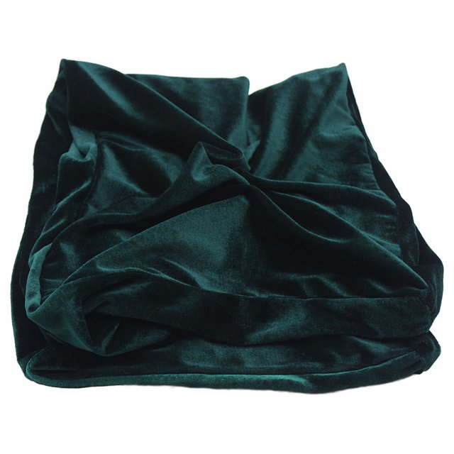 Funda para silla de piano Nikou de tela Pleuche doble antipolvo color verde oscuro