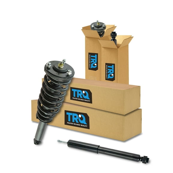 TRQ Front and Rear Complete Strut Assembly & Shock Absorber Kit Shock & Spring Strut Assembly Fits Select 2007-2009 Kia Sorento