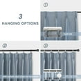 thumbnail image 4 of DriftAway Pinch Pleat Blackout Curtains 96 Inches Long 2 Panels Set Faux Linen Textured Curtains for Bedroom Living Room Thermal Insulated Privacy Back Tab Window Drapes 52x96 Dusty Blue, 4 of 7