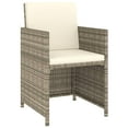 thumbnail image 3 of vidaXL Patio Dining Set 6 Piece Outdoor Dining Table and Chairs Poly Rattan, 3 of 9