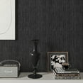 thumbnail image 5 of CHIHUT Black Grasscloth Peel and Stick Wallpaper for kitchen Waterproof 12"x100" Fabric Linen Contact Paper for Bathroom Removable Thick Textured Vinyl Roll for Cabinets Countertops Bedroom, 5 of 8