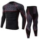 thumbnail image 1 of Guardurnaity Conjunto de ropa interior térmica para hombre, trajes transpirables de secado rápido, medias básicas, pantalones, ropa deportiva, conjuntos de ropa gris y rojo SG, 1 of 6