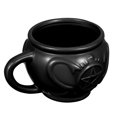 thumbnail image 1 of Taza de caldero de Hemoton, única taza de café de Halloween, regalo de brujas, taza de té de cerámica para el festival de banquetes de Halloween (negro), 1 of 7