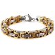 thumbnail image 1 of Pulsera de cadena de acero inoxidable, pulsera multicalibre de acero de titanio para hombres y mujeres, cadena trasera de acero inoxidable, 1 of 5