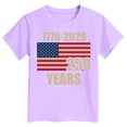 thumbnail image 5 of Karoyedx Patriotic Clothes for Toddler Girls 4th of July Outfit for Toddler Boy Girls 250th Shirts 1776-2026 America Baby USA Shirt Tee Top Purple Size,2-3 Years, 5 of 5