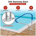 thumbnail image 4 of , 304 Stainless Steel Pool Railings for Inground Pools, Swimming Pool Safety Handrails 375 LBS Load Capacity, 4 of 16