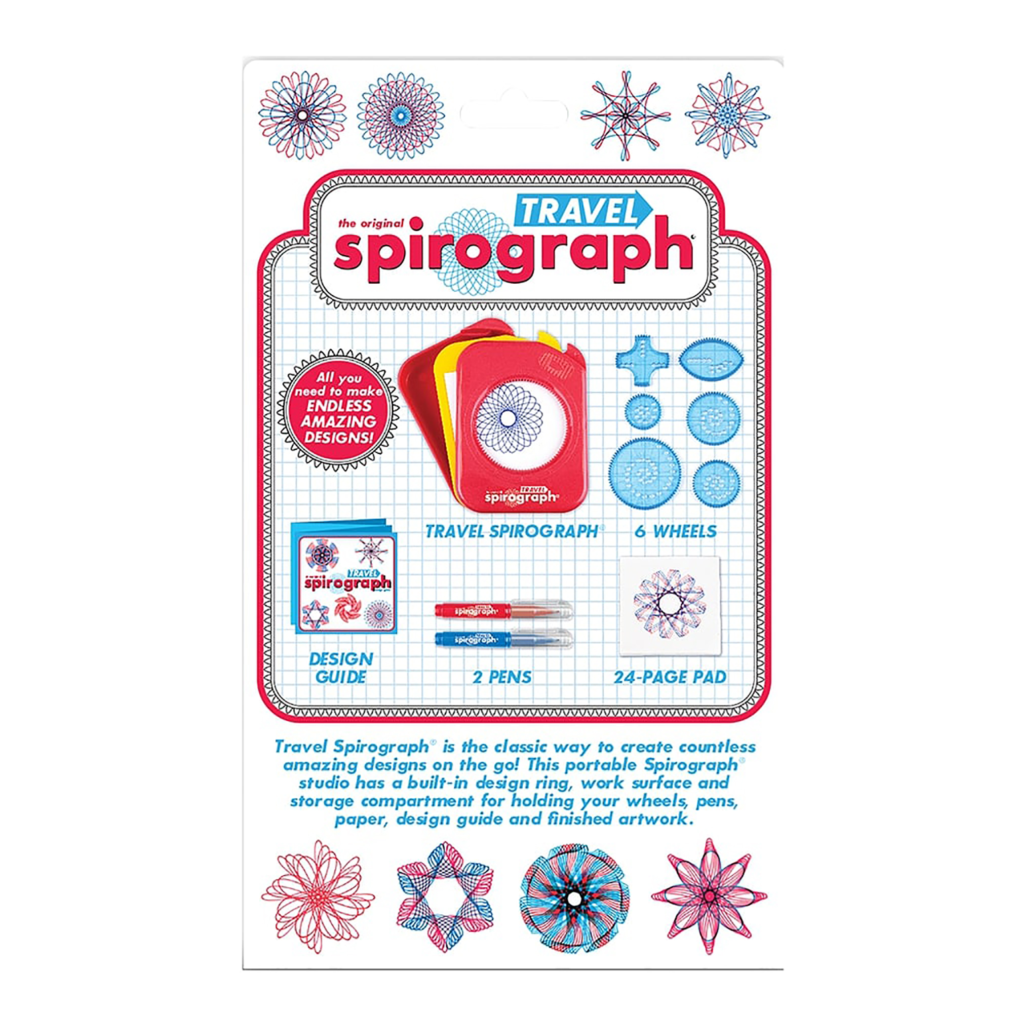 Travel Spirograph- the Classic Go Anywhere Design Toy - image 4 of 4