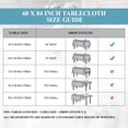 thumbnail image 3 of VidaFete Rectangle Tablecloth 60 x 84 inch Polyester Table Cloth 1 Pack, Resistant Wrinkle Dining Table Cover for Dinning Party (Black), 3 of 7