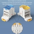 thumbnail image 2 of 1Pc Electrical Junction Box with DIN Rail Mount, Universal Terminal Block for Distribution Cabinets & High Voltage Panels, High-Quality Wiring Accessories Blue, 2 of 8