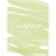 thumbnail image 2 of Hogan, Melody 15x18 White Modern Wood Framed Museum Art Print Titled - Respect Paint Lime, 2 of 4