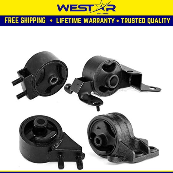 Fits 1994-1997 Kia Sephia 1.6L Engine Motor & Trans Mount Set for MANUAL Trans 4PCS : A2651, A6432, A6753, A2648