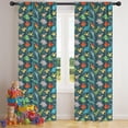 thumbnail image 5 of Blackout Kids Curtains,DarkGreen Dinosaurs Birds Pattern Childrens Insulated Curtains Set Of 2,Bedroom Essentials,Toddler Room Decor 42"x84", 5 of 5