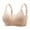 #2_Beige, variant on Clean Printed Bra for Women Lounge Scalloped Bras Closure Wireless Bralettes Non-Slip Anti-Sagging Seamless Bra Full Coverage Shelf Underweartraining Yoga Bra