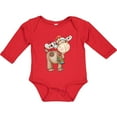 thumbnail image 3 of Inktastic Christmas Molly Moose Boys or Girls Long Sleeve Baby Bodysuit, 3 of 5