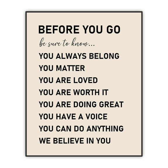 Kids Room Wall Art, Inspirational Print, 8x10 Inches, UNFRAMED, We Believe In You Quote, Classroom Decor, Affirmation Wall Art for kids