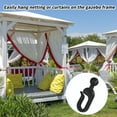 thumbnail image 7 of 50pcs/Set Plastic Hooks for Gazebo Curtains, Invisible Curtain Track Hooks for Mosquito Netting and Gazebo Curtains Home Hotel Supplies, Black, 7 of 7