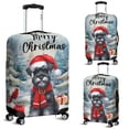 thumbnail image 2 of Merry Christmas Schnauzer Enjoys Woofmas Winter Xmas Holiday Travel Luggage Cover Miniature Schnauzer Dog Lover Suitcase Dust Protective Decor - 02022, 2 of 5