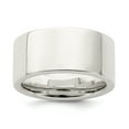 thumbnail image 1 of 925 Sterling Silver 10mm Comfort Fit Flat Size 10 Band Ring, 1 of 2