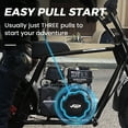 thumbnail image 6 of FRP GMB100 Mini Bike, 99CC 4-Stroke Mini Bikes for Adults, Gas Powered Mini Dirt Bike, Off-Road Motorcycle W/LED Headlight and Neck Gaiter, Up to 28 Mph, Weight Support Up to 220 LBS, 6 of 9